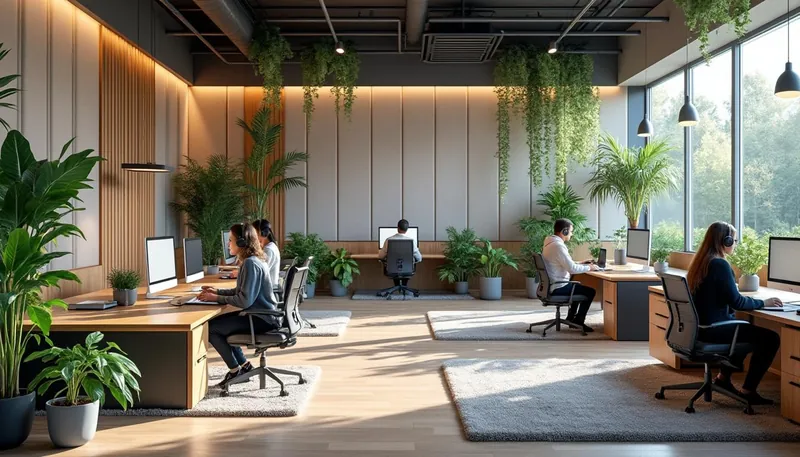 How can I reduce noise in an open-plan office?