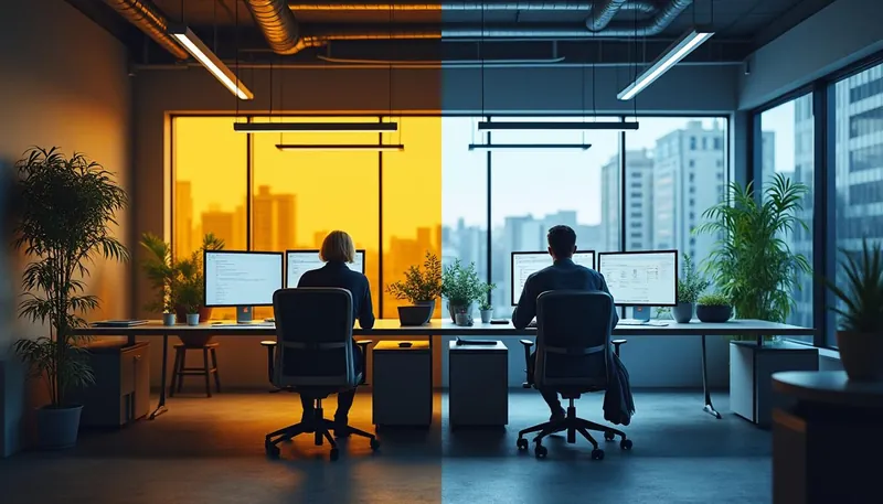 How can lighting influence office productivity?