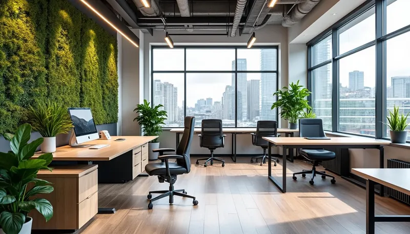 What office décor styles are trending in the UK right now?