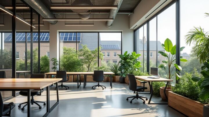 découvrez des choix de design écologiques pour les bureaux au royaume-uni, alliant durabilité, efficacité énergétique et bien-être des employés.