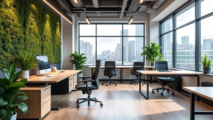 discover the latest office décor styles trending in the uk right now and transform your workspace with modern and stylish design ideas.
