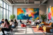 explore how artwork influences workplace design by enhancing creativity, boosting employee morale, and creating an inspiring environment that fosters productivity and well-being.